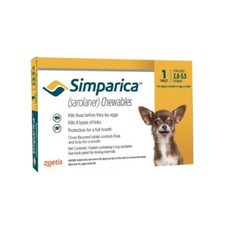 Simparica 1.3 a 2.5 kg 1 Comprimido