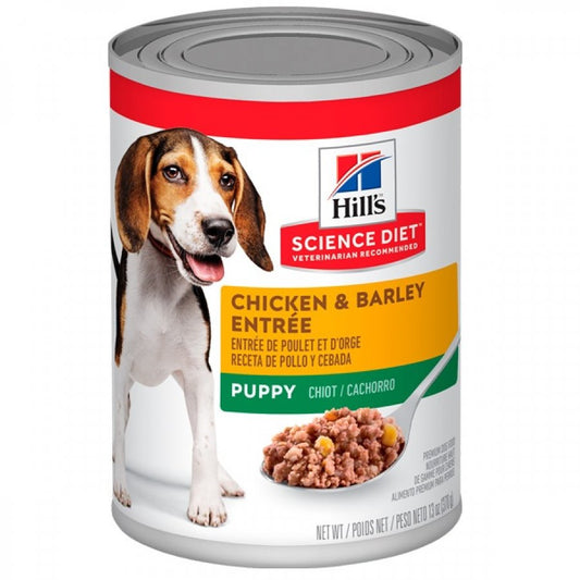 Hills lata puppy pollo alimento húmedo para perros 370 GR
