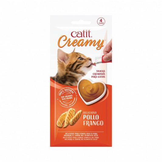 Catit Creamy Pollo snack para gatos 40 GR
