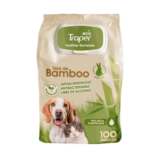 Toallita humeda eco-traper bamboo 100 unidades
