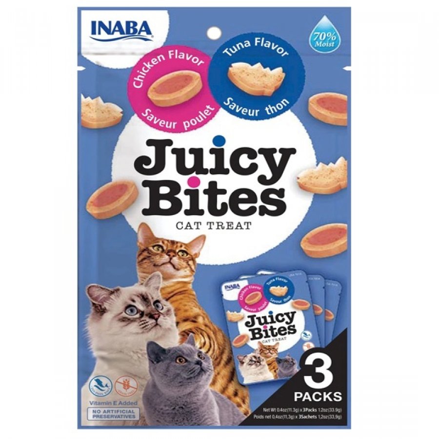 Juicy Bites atún y pollo 34 GR