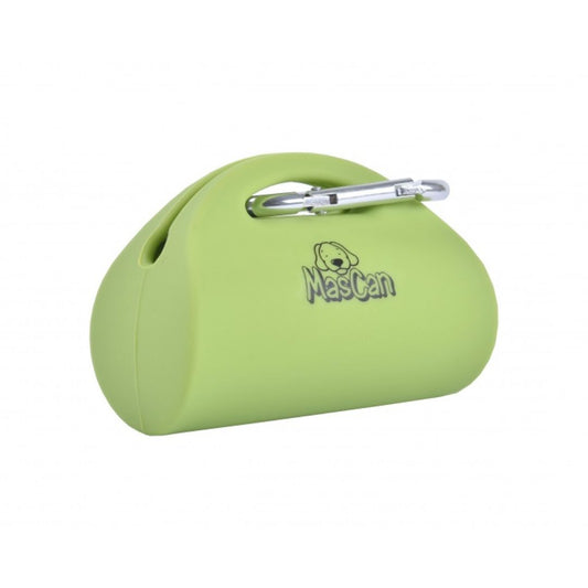 Porta bolsas sanitarias cilíndrica verde
