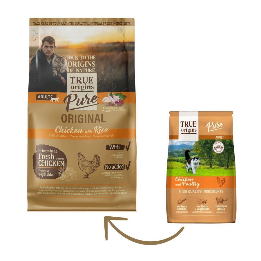 True Origins Cat Adult Chicken Poultry alimento para gato
