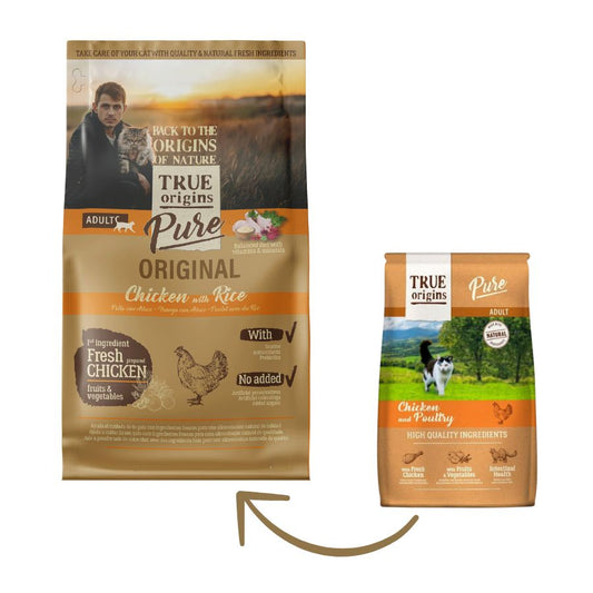True Origins Cat Adult Chicken Poultry alimento para gato
