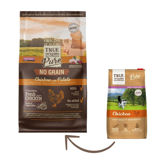 True Origins Cat Adult Sterelised Chicken Grain Free alimento para gato