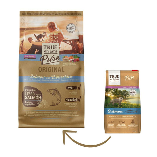 True origins cat adult sterelised salmón alimento para gato