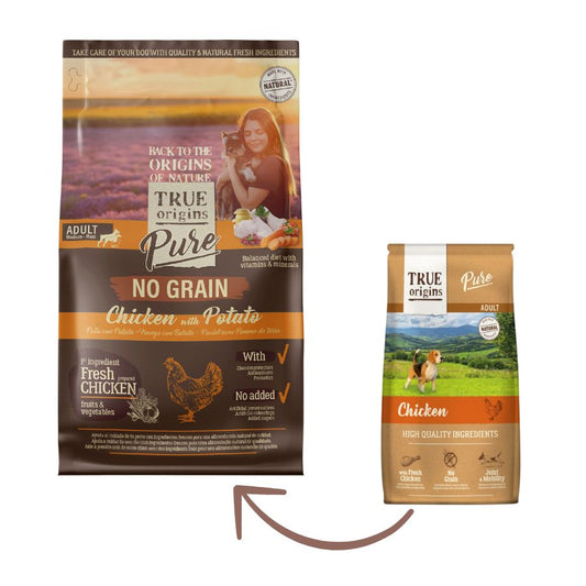 True Origins Pure Dog Adult Chicken Grain Free alimento para perro