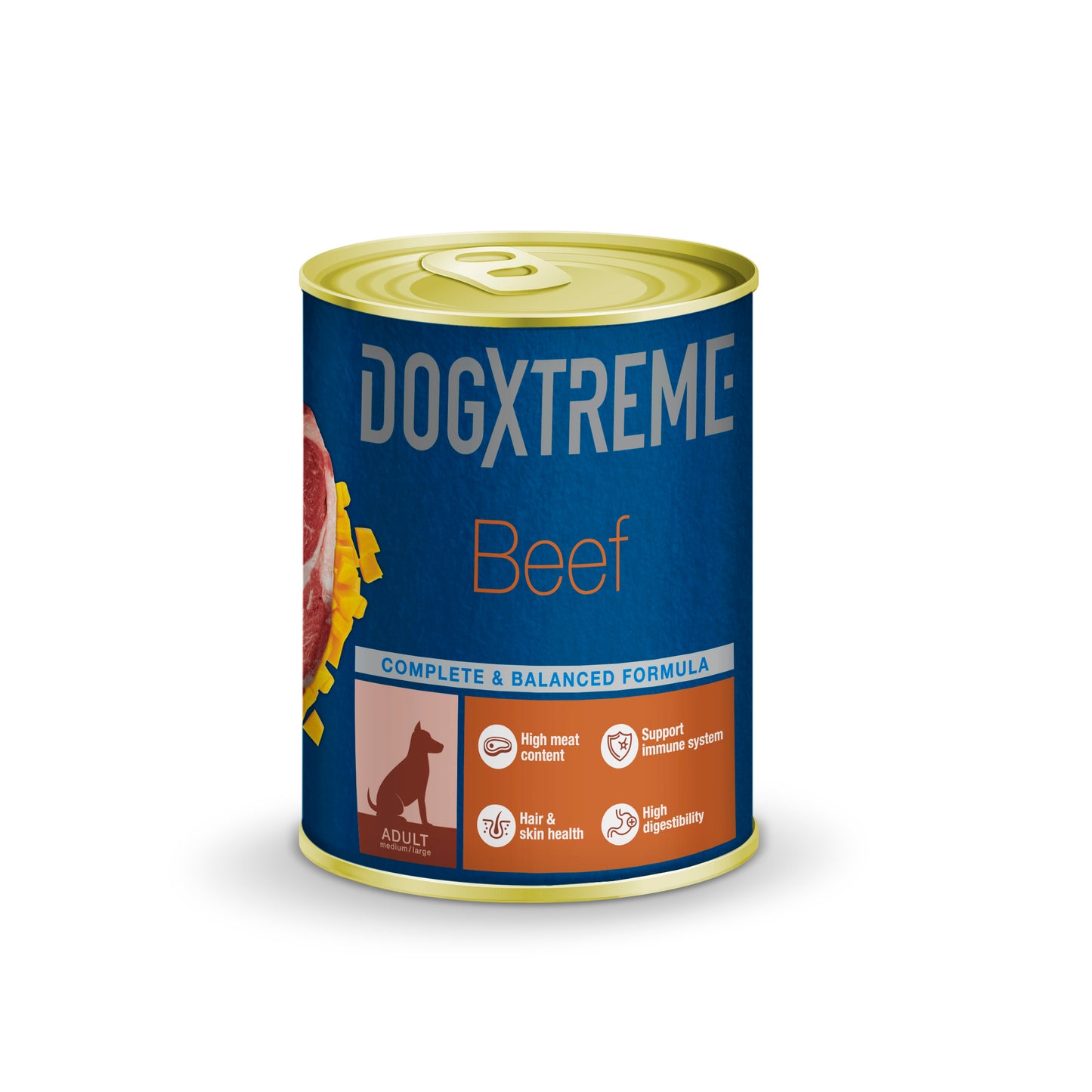 Dogxtreme Dog adulto lata de carne con calabaza alimento húmedo para perros 400 GR