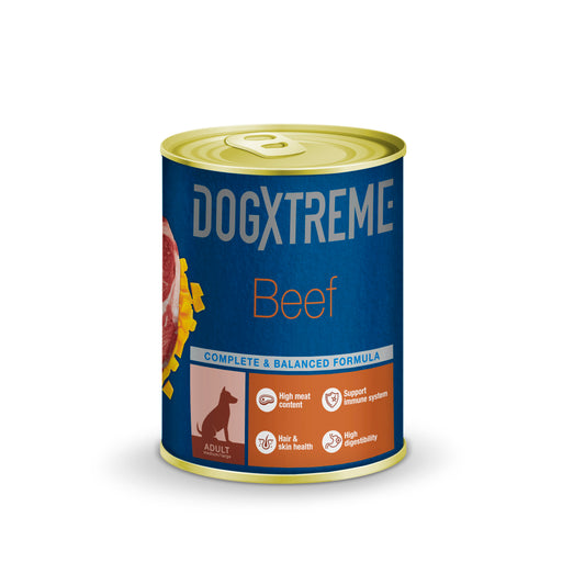 Dogxtreme Dog adulto lata de carne con calabaza alimento húmedo para perros 400 GR