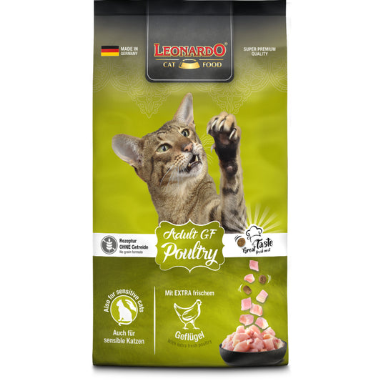Leonardo adult poultry gf alimento seco para gatos