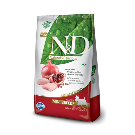 N&D Pollo Y Granada Adult Mini alimento para perro