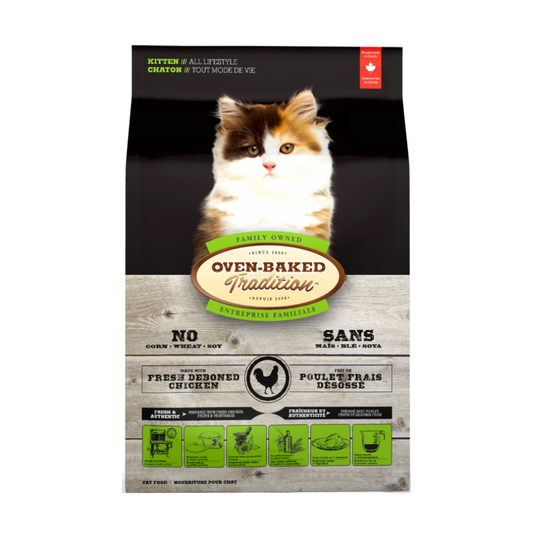 Oven baked tradition chicken kitten food / all lifestyle 2.27 KG alimento para gato