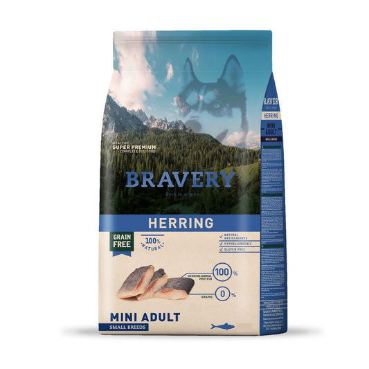 Bravery herring mini adult small breeds alimento para perro