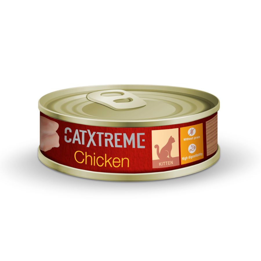 Catxtreme Kitten pollo alimento húmedo para gatos 170GR