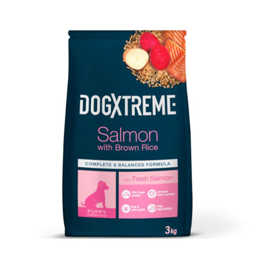 Dogxtreme Puppy salmón y arroz alimento para perro