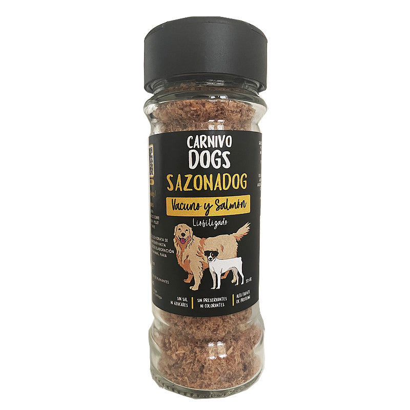 Carnivodog Sazonadog - Vacuno y salmón 33 GR