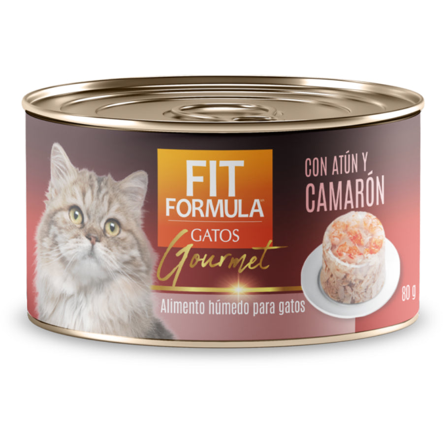 Lata Gourmet sabor atún y camarón 80 GR
