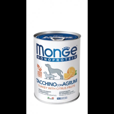 Monge Perro Mono Protein Pavo con Frutas Cítricas 400gr