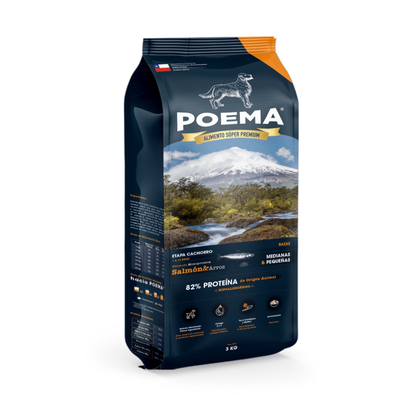 Poema Perro Cachorro Salmon & Arroz