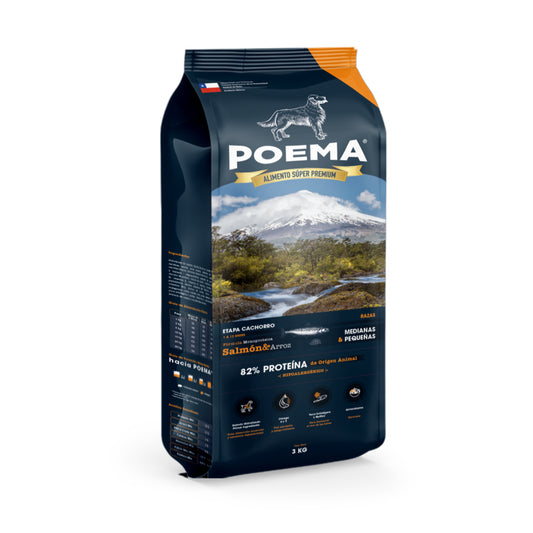 Poema Perro Cachorro Salmon & Arroz