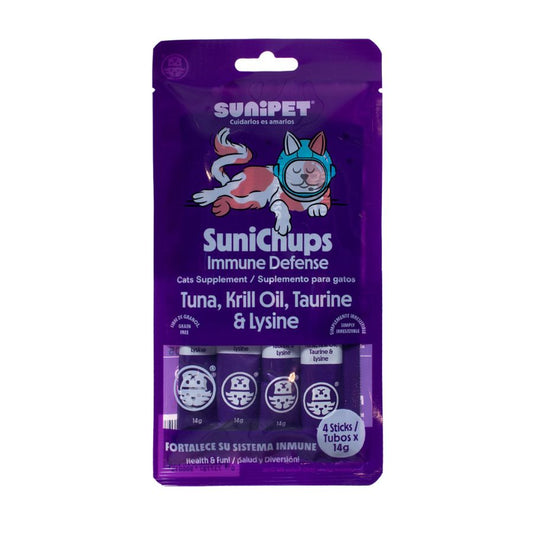 SuniChups Inmune Defense - Snack funcional para gatos 56 GR