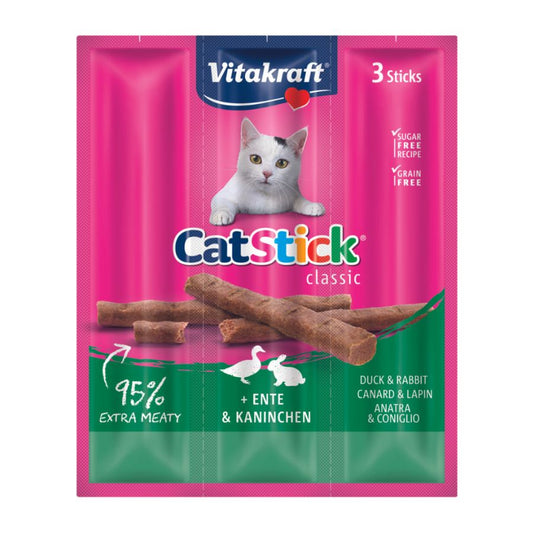 Vitakraft snack cat stick conejo y pato 18 GR