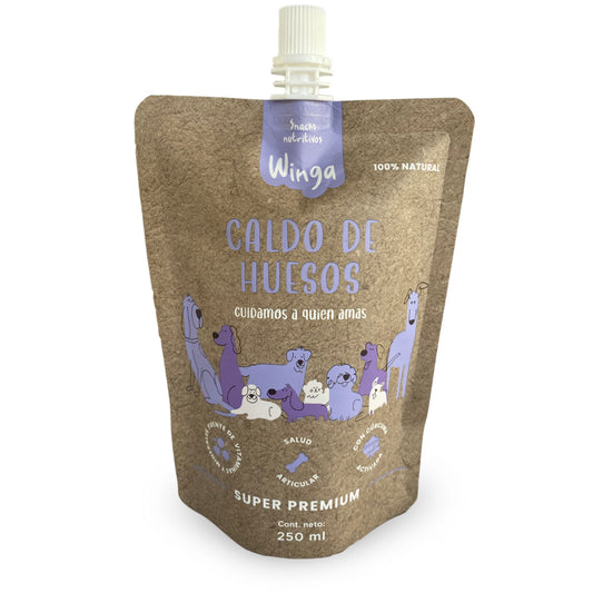 Winga pouch caldo de huesos