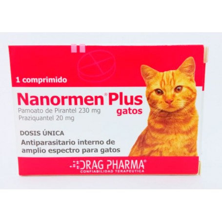 Antiparasitario Nanormen Plus Gato 1 comprimido