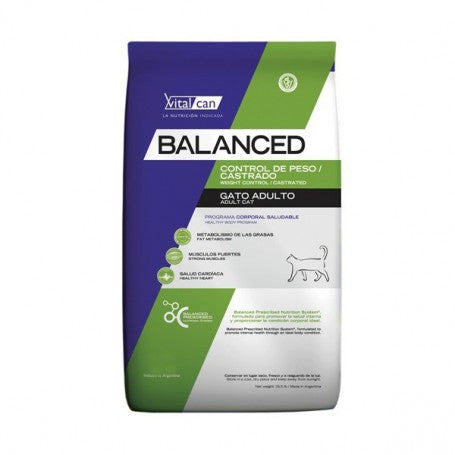 VitalCan Balanced Gato Control Peso y Castrado 2 kg
