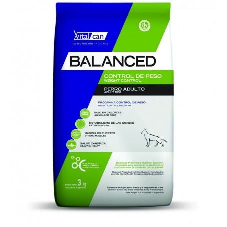 Vitalcan Balanced Perro Control de Peso All Ages 20 kg