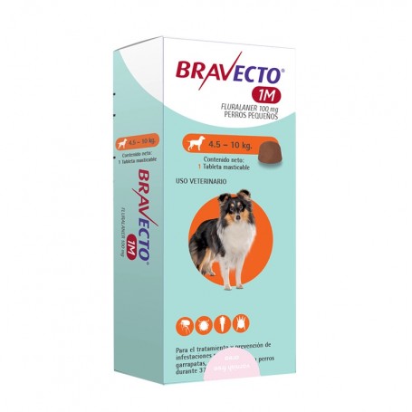 Bravecto 1 Mes 4,5 a 10 kg