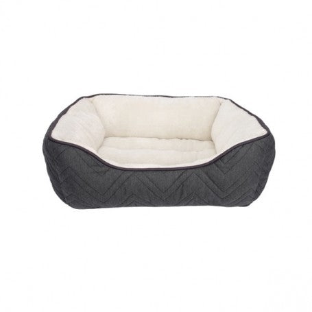 Cama Dreamwell Rectangular Gris/Blanco