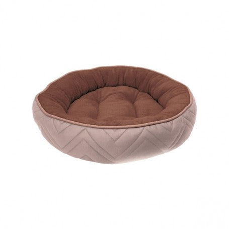 Cama Dreamwell Redonda Beige/Cafe 56 cm