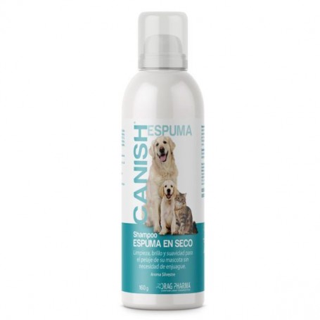 Canish Espuma Seca 160g Perros y Gatos