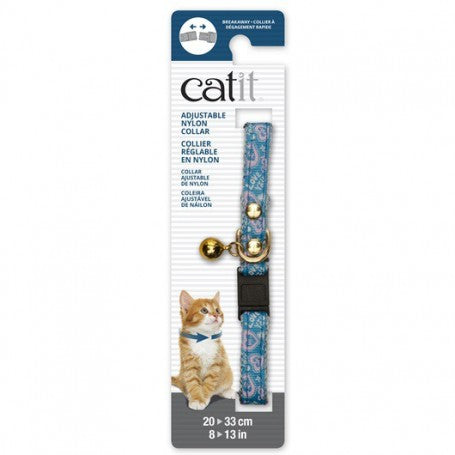 Catit Collar Azul Corazones Rosa