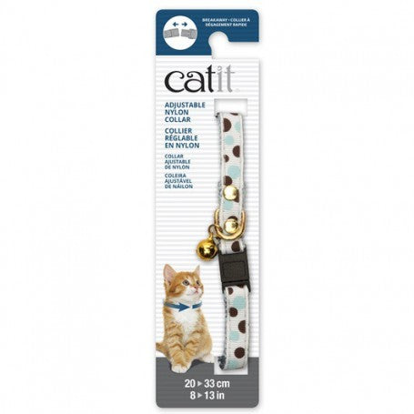 Catit Collar Blanco con Lunares