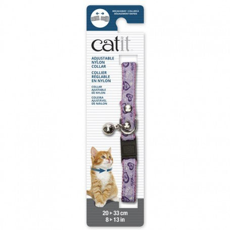 Catit Collar Rosa Corazones Purpura