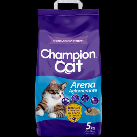 Arena Champion Cat Sanitarios Aglomerante 5 kg