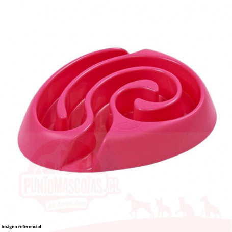Comedero Laberinto grande Anti Ansiedad Fucsia