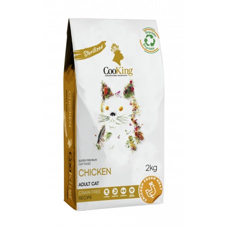 Cooking Alimento Grain Free Super Premium Gato Adulto Esterilizado 2 kg