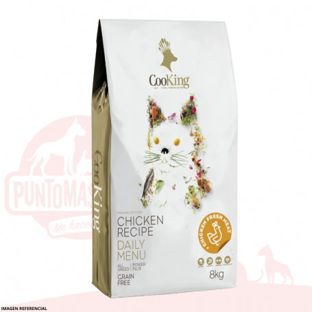 Cooking Alimento Grain Free Super Premium Gato Adulto Pollo 8 kg