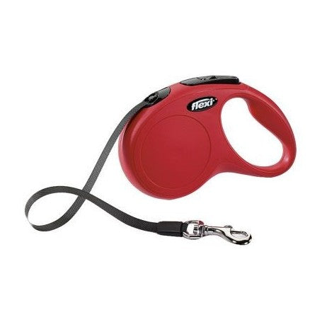 Correa Retractil Flexi New Classic L 5 mt Rojo