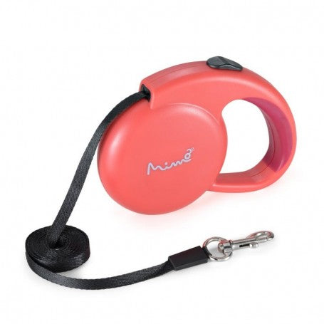 Correa Retráctil Perro Mimo P 3m 8kg Roja