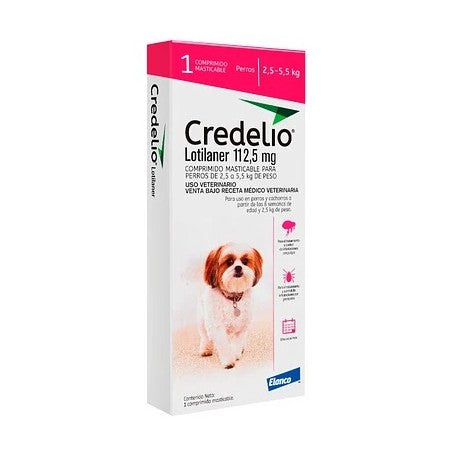Credelio Perro de 2.5 a 5.5 kg de 1 Comprimidos