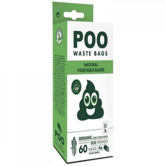 Poo dog waste bags (60 bags) - non scented