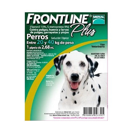 Frontline Plus Pipeta para Perros de 20 a 40 kg