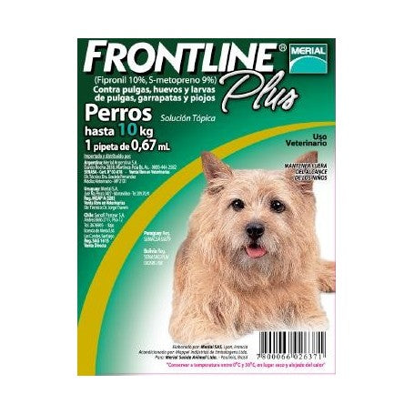 Frontline Plus Pipeta para Perros hasta 10 kg