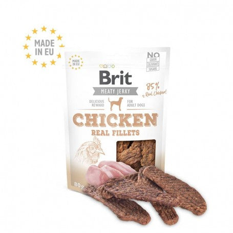 Golosina Brit Fillet Snack Pollo 80grs