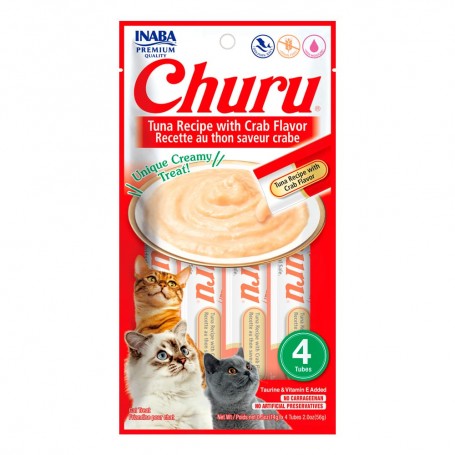 Golosina Churu Gato Atún con Cangrejo
