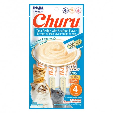 Golosina Churu Gato Atún con Mariscos